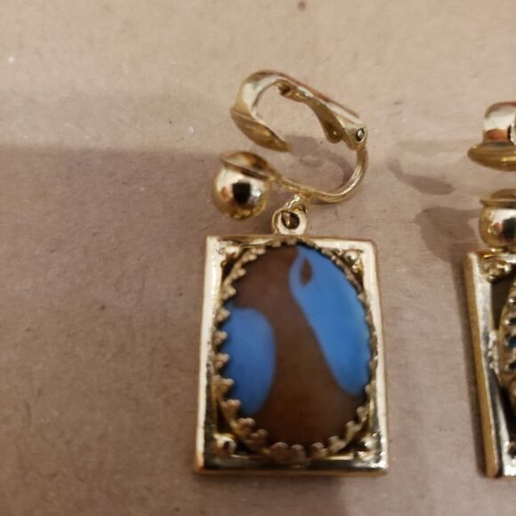 Vintage Boho Costume Jewelry Clip On Earrings - Picture 3 of 7
